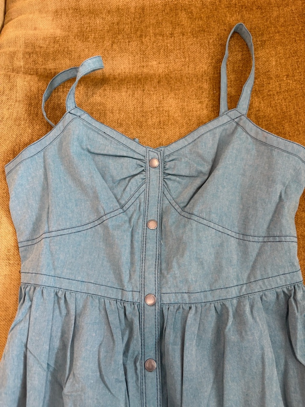 Zac Posen Navy Dress with Gold Logo Tag